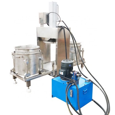 Double barrel commercial hydraulic cold press juicer for industrial use